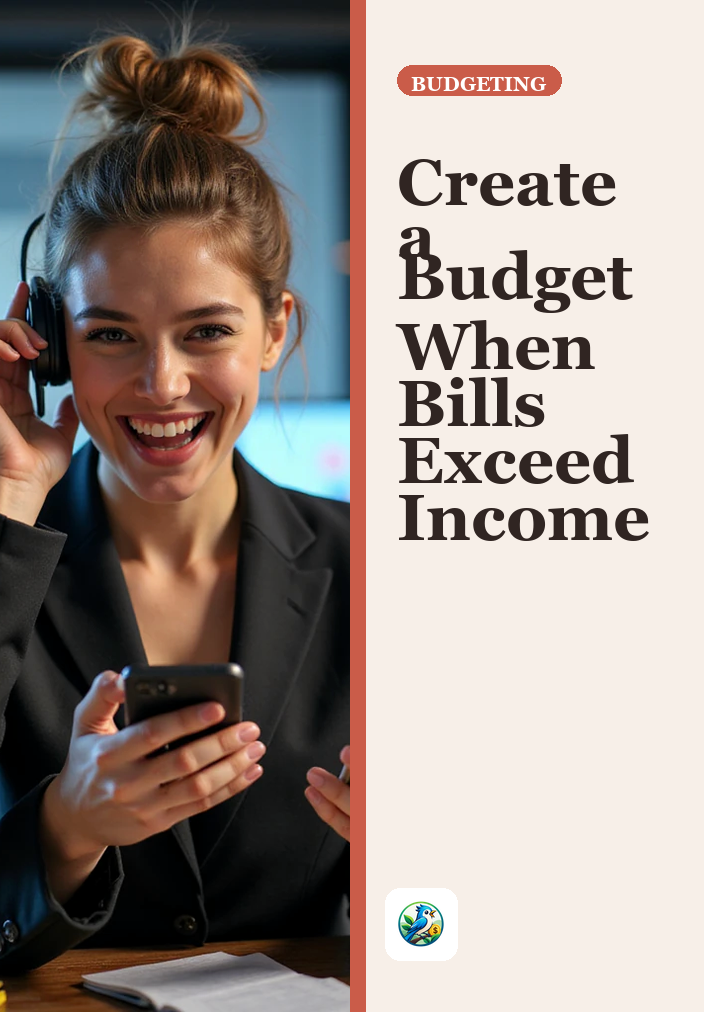How to Create a Budget When Bills Exceed Your Income
